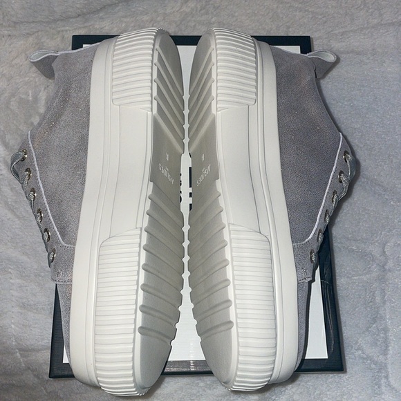 NWT J/SLIDES WEST Bronze Metallic Suede Sneaker - Picture 12 of 15